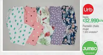 Jumbo Pantalón chalis mujer oferta