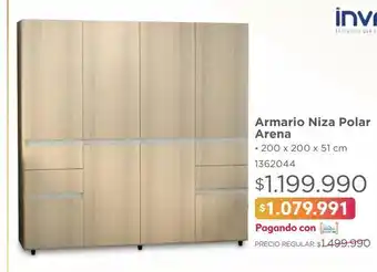 Easy Armario niza 200x200x51cm arena polar oferta