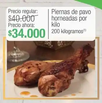 Jumbo Piernas de pavo horneadas por kilo oferta
