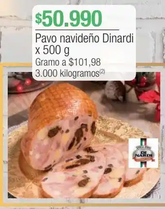 Jumbo Pavo navideño dinardi x 500 g oferta