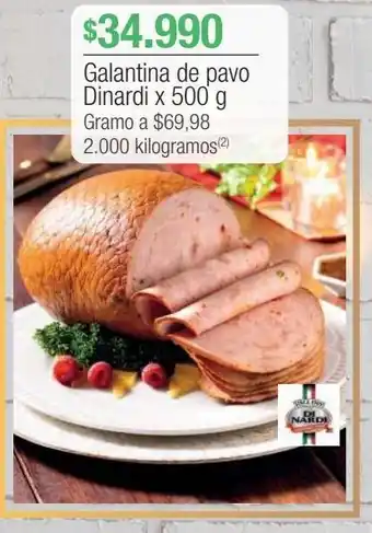 Jumbo Galantina de pavo dinardi x 500 g oferta
