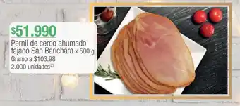 Jumbo Pernil de cerdo ahumado tajado san barichara x 500 g oferta