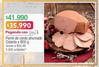 Jumbo Pernil de cerdo ahumado colanta x 800 g oferta