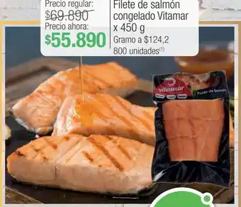Jumbo Filete de salmón congelado vitamar x 450 g oferta