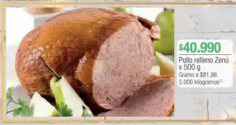 Jumbo Pollo relleno zenú x 500 g oferta