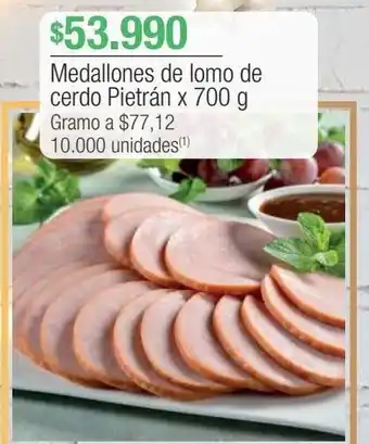 Jumbo Medallones de lomo de cerdo pietrán x 700 g oferta