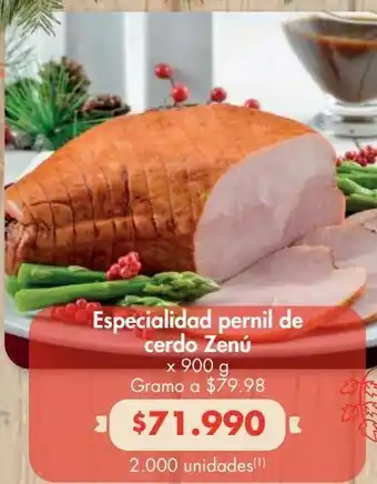 Metro Especialidad pernil de cerdo zenú x 900 g oferta