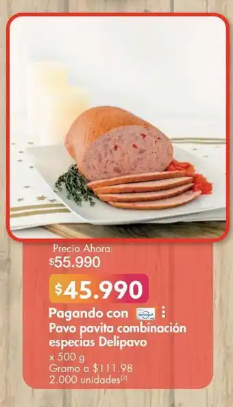 Metro Pavo pavita combinación especias delipavo x 500 g oferta