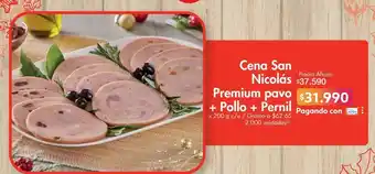 Metro Cena san nicolás premium pavo + pollo + pernil x 200 g c/u oferta