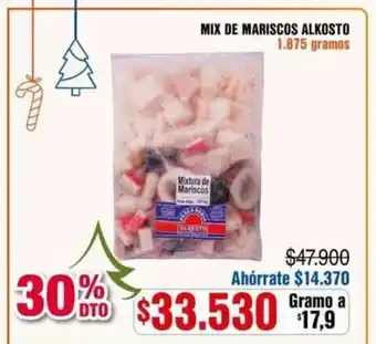 Alkosto Mix de Mariscos Alkosto 1.875 gramos oferta