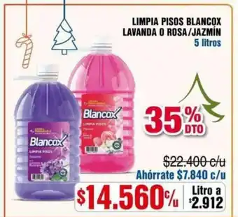 Alkosto Limpia Pisos Blancox Lavanda o Rosa / Jasmin 5 litros oferta