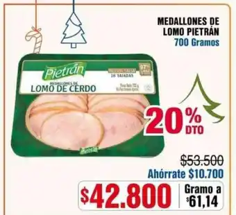 Alkosto Medallones de Lomo Pietrán 700 gramos oferta