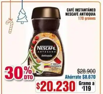 Alkosto Café Instantáneo Nescafé Antioquia 170 gramos oferta