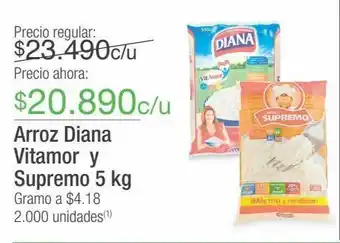 Jumbo Arroz diana vitamor y supremo 5 kg oferta