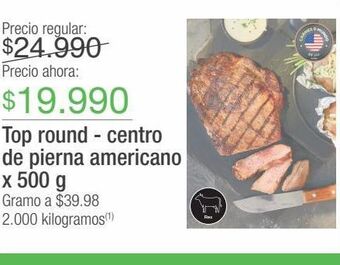 Jumbo Top round - centro de pierna americano x 500 g oferta