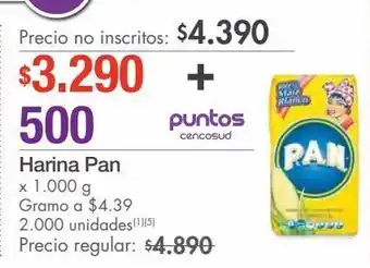 Metro Harina pan x 1.000 g oferta