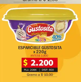 Surtifamiliar Esparcible Gustosita x 220g oferta