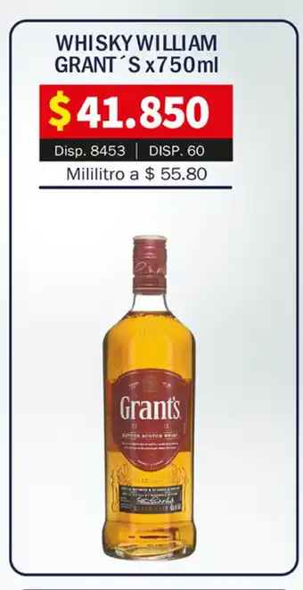 Surtifamiliar Whisky William Grant's xT50ml oferta