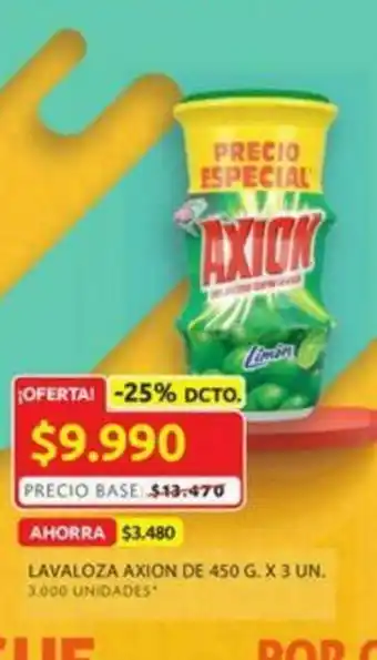 Ara Lavoloza Axion De 450 g X 3 Un oferta