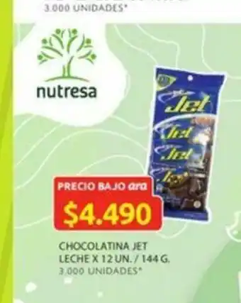 Ara Cocolatina Jet Leche x 12 Un oferta