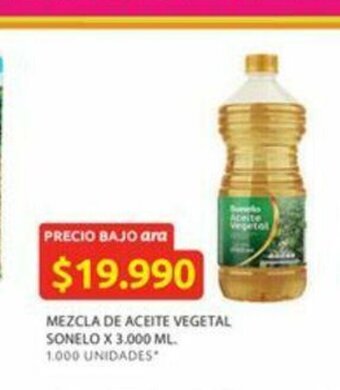 Ara Mezcla De Aceite Vegetal Sonelo x 3.000 ml oferta