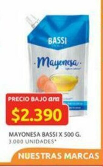 Ara Mayonesa Bassi x 500 G oferta