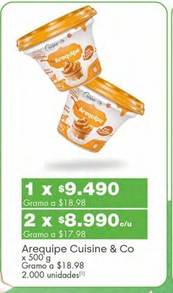 Jumbo Arequipe cuisine & co x 500g oferta