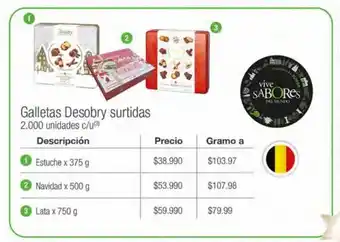 Jumbo Galletas desobry surtidas lata x 750g oferta