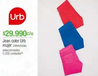 Jumbo Jean color urb mujer oferta