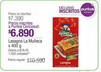 Jumbo Lasaña la muñeca x 400g oferta