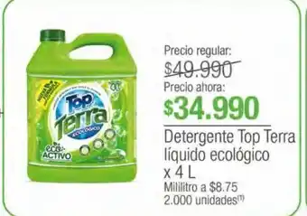 Jumbo Detergente líquido top terra ecológico x 4l oferta