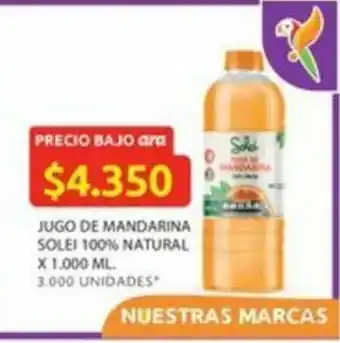 Ara Jugo de mandarina solei 100% natural oferta
