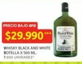 Ara Whisky black and white botella x 500 Ml oferta