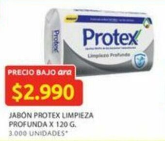 Ara Jabon protex limpieza profunda x 120 G. oferta