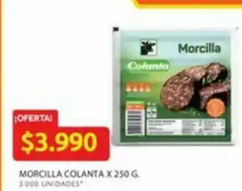 Ara Morcilla colanta x 250 G. oferta