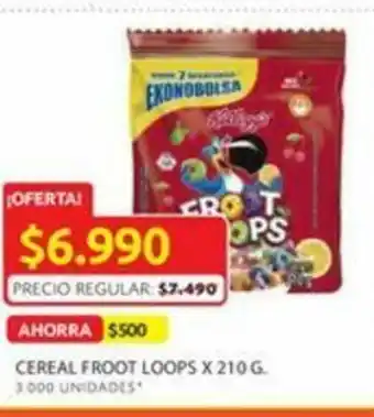 Ara Cereal froot loops x 210 G. oferta