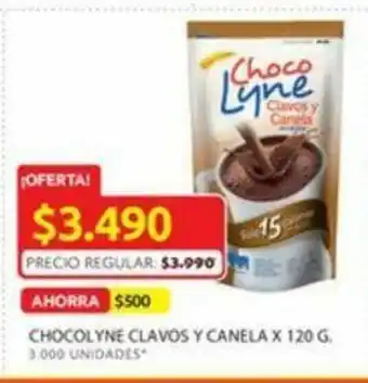 Ara Chocolyne clavos y canela x 120 G. oferta