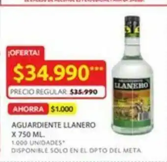 Ara Aguardiente llanero x 750 ML. oferta