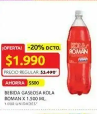 Ara Bebida gaseosa kola roman x 1.500 ML. oferta