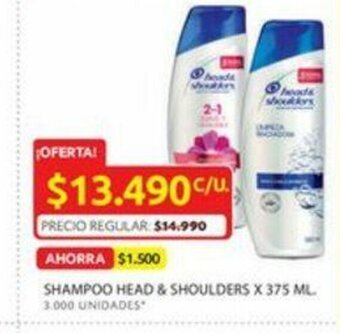 Ara Shampoo head & shoulders x 375 ML. oferta