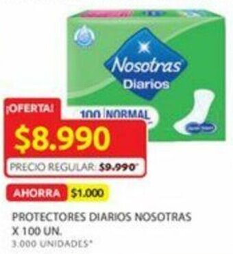 Ara Protectores diarios nosotras x 100 UN. oferta