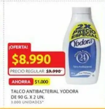 Ara Talco antibacterial yodora de 90 G. x 2 UN. oferta