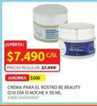 Ara Crema para el rostro be beauty q10 dia o noche x 50 ML. oferta