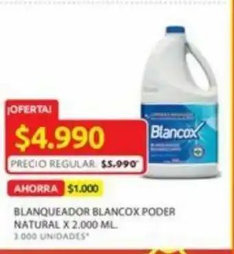 Ara Blanqueador blancox poder natural x 2.000 ML. oferta