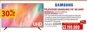Televisor samsung 70" 4K UHD