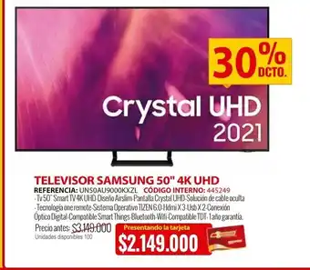 MercaCentro Televisor SAMSUNG 50" 4K UHD oferta