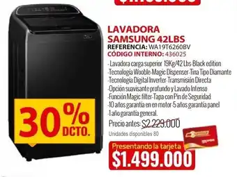 MercaCentro Lavadora samsung 42LBS oferta