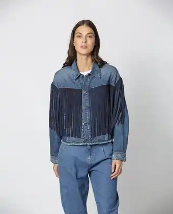 Chevignon Chaqueta de mujer en denim 100% algodón, special fit - azul medio oferta