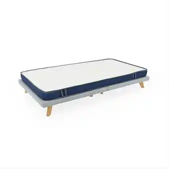 Éxito Base cama sencilla con colchoneta tivoli 100 x 190 cm plata oferta