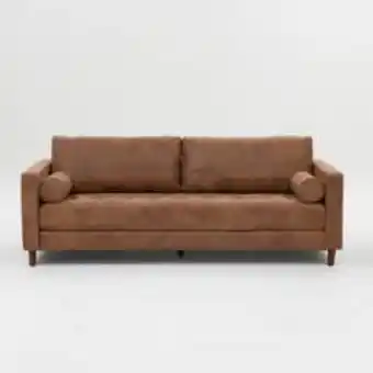 Falabella Sofá connery 3 puestos cuero oferta